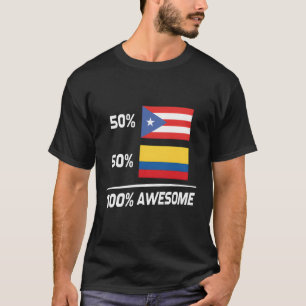 Puerto Ricaanse Colombiaanse vlag Puerto Rico Colo T-shirt