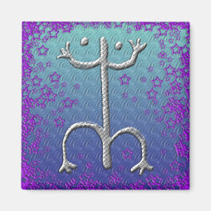 Puerto Ricaanse coqui petroglyph magneet