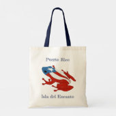 Puerto Ricaanse Coqui vlag Tote Bag (Achterkant)