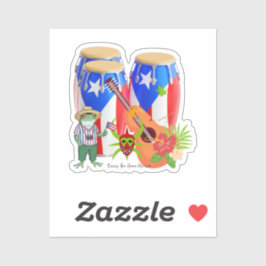 Puerto Ricaanse cultuur - op maat gesneden vinyl s Sticker