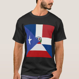 Puerto Ricaanse Dominicaanse vlag   PR DR T-shirt