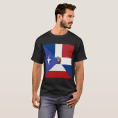 Puerto Ricaanse Dominicaanse vlag | PR DR T-shirt (Voorkant volledig)