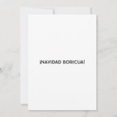 Puerto Ricaanse Drie Koningen met Muzikale Parrand Kaart (Achterkant)