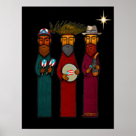 Puerto Ricaanse Drie Wijzen – Parranda Poster