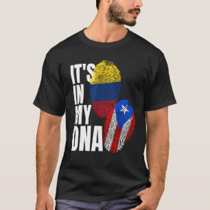 Puerto Ricaanse en Colombiaanse DNA-vlag Erfgoed G T-shirt