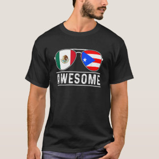 Puerto Ricaanse en Mexicaanse Geweldige zonnebril  T-shirt