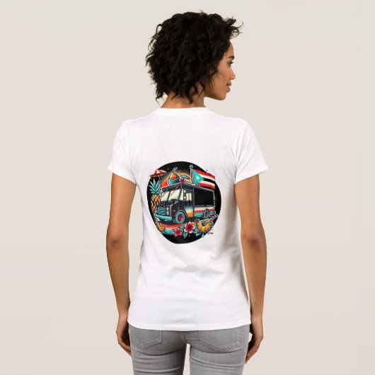 Puerto Ricaanse Food Truck T-shirt Puerto Rico Foo (Achterkant volledig)