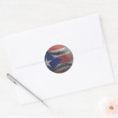 Puerto Ricaanse honkbal Ronde Sticker (Envelop)