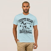 Puerto Ricaanse honkbal T-shirt (Voorkant volledig)
