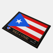 Puerto Ricaanse huismat, vlagsport/Welkom Deurmat (Schuin)