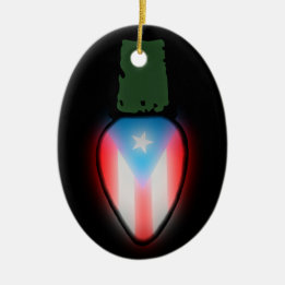 Puerto Ricaanse kerstlichtornament Keramisch Ornament