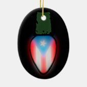 Puerto Ricaanse kerstlichtornament Keramisch Ornament (Achterkant)