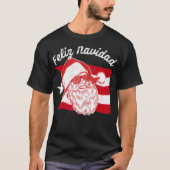 Puerto Ricaanse kerstman Puerto Rico Feliz Navid T-shirt (Voorkant)