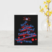 Puerto Ricaanse Kerstmis Feliz Navidad Kaart (Gele Bloem)