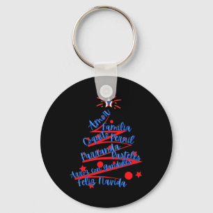 Puerto Ricaanse Kerstmis Feliz Navidad Sleutelhanger