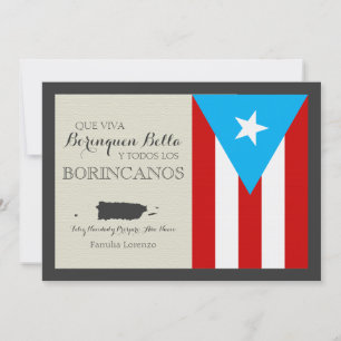 Puerto Ricaanse Kerstmis: Patriottische Vlag Feestdagenkaart