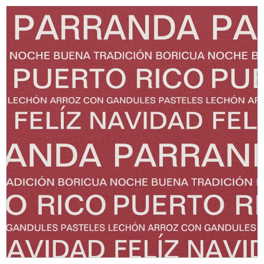 Puerto Ricaanse Kerstmis Rood Stof (Close Up)
