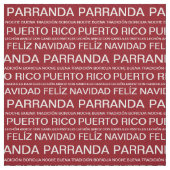 Puerto Ricaanse Kerstmis Rood Stof (Swatch)