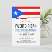 Puerto Ricaanse keuken | Party Flag Uitnodigen Kaart (Staand voorkant)