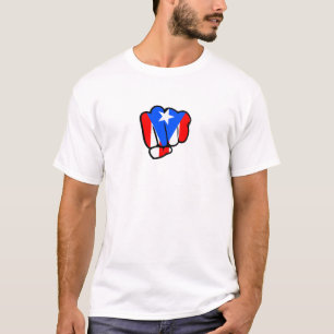 Puerto Ricaanse Machtige Vuist   Boricua Trots T-shirt