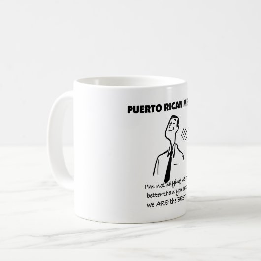 Puerto Ricaanse Mannen zijn de beste Koffiemok (Voorkant links)