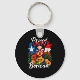 Puerto Ricaanse Meisjes Boricua Puerto Rico Erfgoe Sleutelhanger
