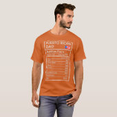 Puerto Ricaanse papa cadeau Grappige voeding Feite T-shirt (Voorkant volledig)