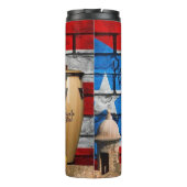 Puerto Ricaanse ritmes Thermosbeker (Achterkant)