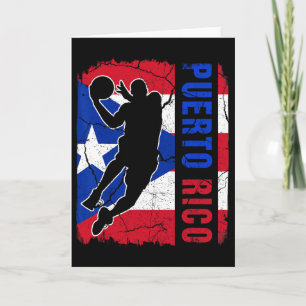 Puerto Ricaanse Sketel Speler Puerto Rico Vlag Ske Kaart
