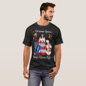 Puerto Ricaanse stijl Boricua koningin moeders Pue T-shirt (Voorkant volledig)