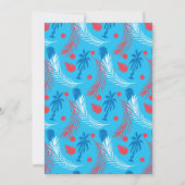 Puerto Ricaanse tropische feestdag Kaart (Achterkant)