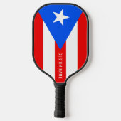 Puerto Ricaanse vlag aangepaste pickleball paddle  (Achterkant)