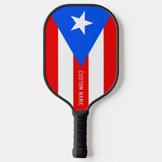 Puerto Ricaanse vlag aangepaste pickleball paddle  (Achterkant)