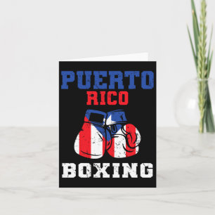 Puerto Ricaanse vlag Boxing Glove Rico Pride Boxin Kaart