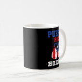 Puerto Ricaanse vlag Boxing Glove Rico Pride Boxin Koffiemok (Voorkant rechts)