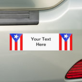 Puerto Ricaanse vlag Bumpersticker (Op auto)