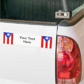 Puerto Ricaanse vlag Bumpersticker (Op Truck)