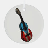 Puerto Ricaanse vlag Cuatro Glas Ornament (Achterkant)