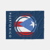 Puerto Ricaanse vlag Fleece Deken (Voorkant (Horizontaal))