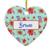 Puerto Ricaanse vlag Flor de Maga