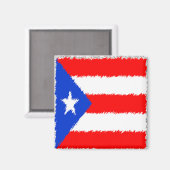 Puerto Ricaanse vlag Magneet (Voorkant / Achterkant)