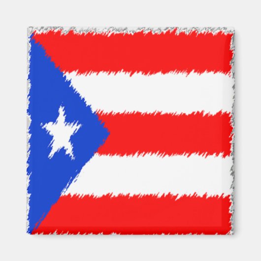 Puerto Ricaanse vlag Magneet (Voorkant)