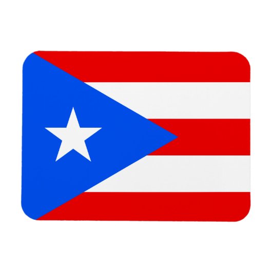 Puerto Ricaanse vlag Magneet (Horizontaal)