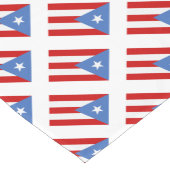 Puerto Ricaanse vlag Print Korte Tafelloper (Hoek)