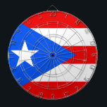 Puerto Ricaanse vlag (Puerto Rico) Dartbord<br><div class="desc">Dit ontwerp is voorzien van de vlag van Puerto Rico, die het Caribische eiland en zijn bevolking vertegenwoordigt en symboliseert. Het Gemenebest Puerto Rico ("Estado Libre Asociado de Puerto Rico") is een gebied zonder rechtspersoonlijkheid in de Verenigde Staten van Amerika. Puerto Rico werd oorspronkelijk bevolkt door de inheemse Taíno-bevolking en...</div>