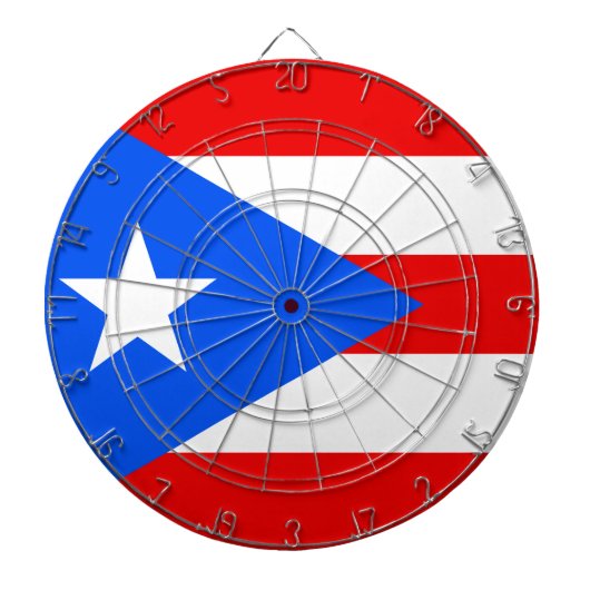 Puerto Ricaanse vlag (Puerto Rico) Dartbord (Voorkant)