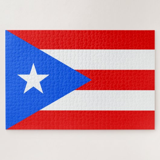 Puerto Ricaanse vlag (Puerto Rico) Legpuzzel (Horizontaal)