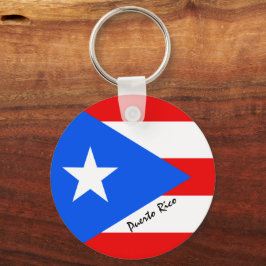 Puerto Ricaanse vlag & Puerto Rico, patriotten/spo Sleutelhanger