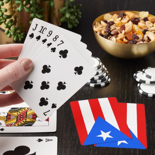Puerto Ricaanse vlag (Puerto Rico) Pokerkaarten (Insitu)