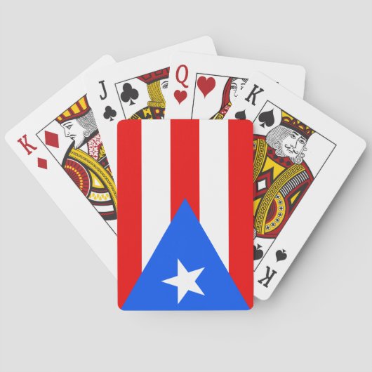 Puerto Ricaanse vlag (Puerto Rico) Pokerkaarten (Achterkant)